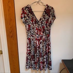 Floral jersey dress NWT